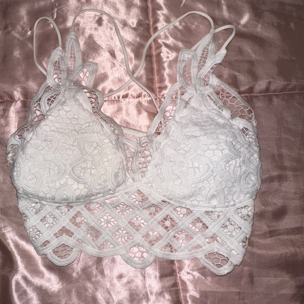 Free people inspired white bralette